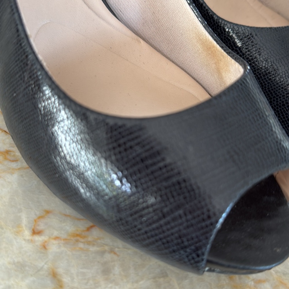 Rockport peep toe wedge navy 8 - Picture 2 of 9